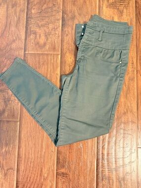 refuge Olive Green Skinny Ponte Pants